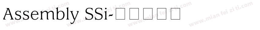 Assembly SSi字体转换